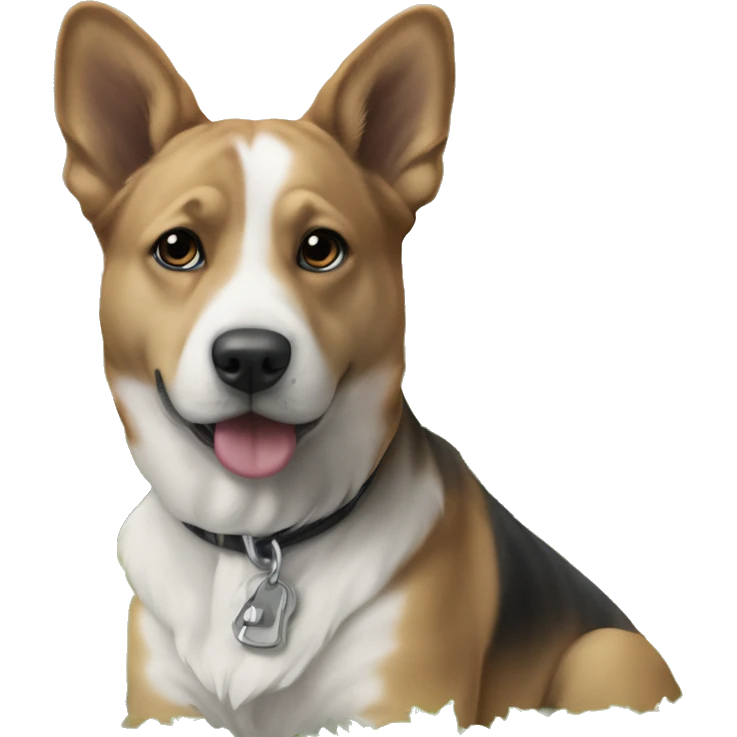 dog in a beautiful park ￼￼ emoji
