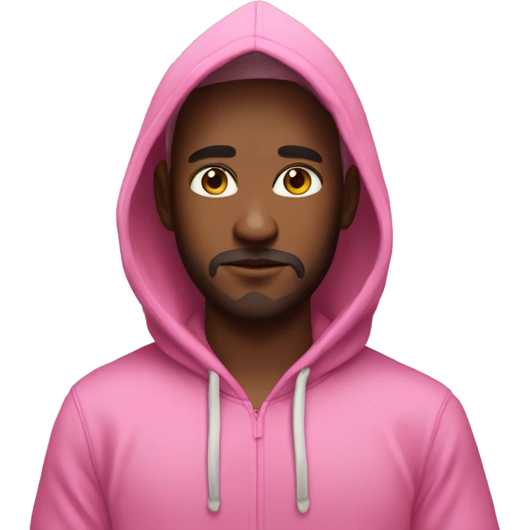 leon with a hoodie pink emoji