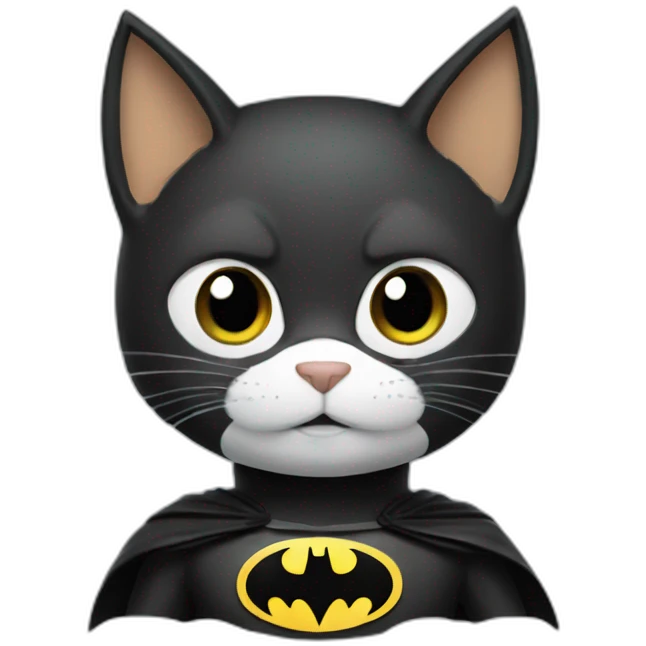 Cat batman emoji