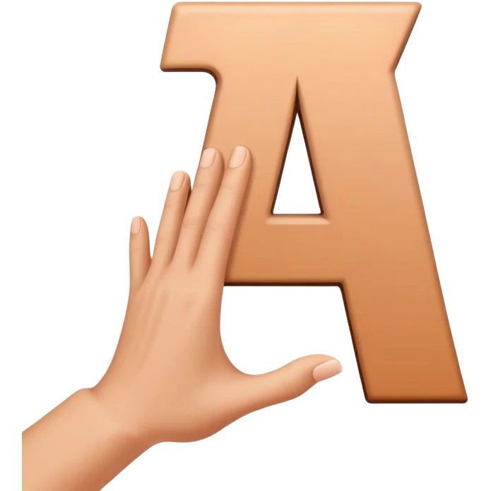 a hand making the letter m emoji