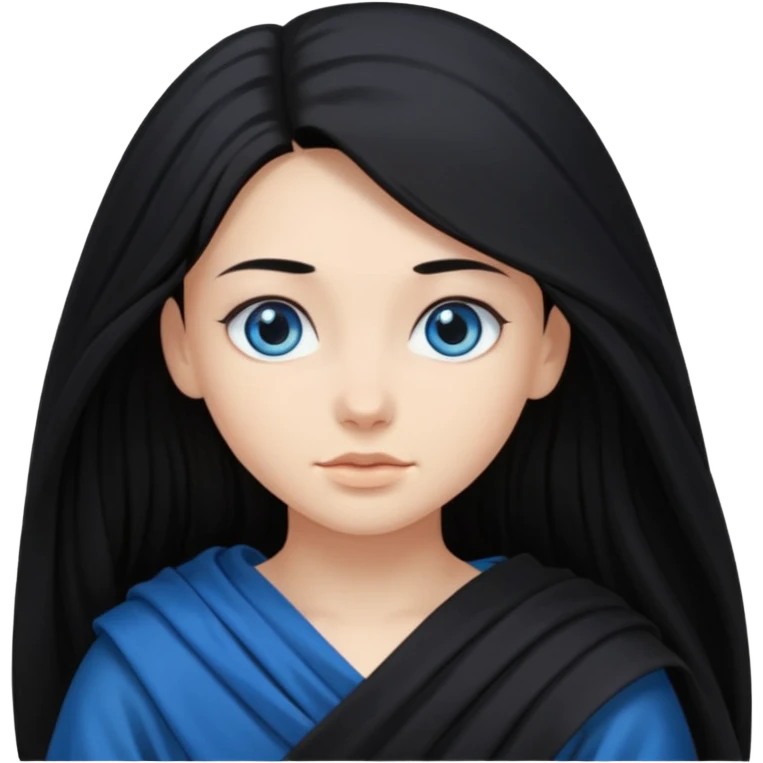 GIRL WITH BLACK LONG HAIR POLE DANCE EYES CLOTH emoji