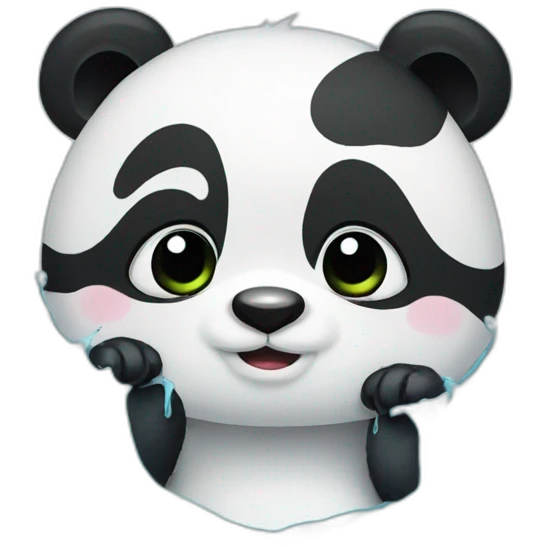 Panda water emoji