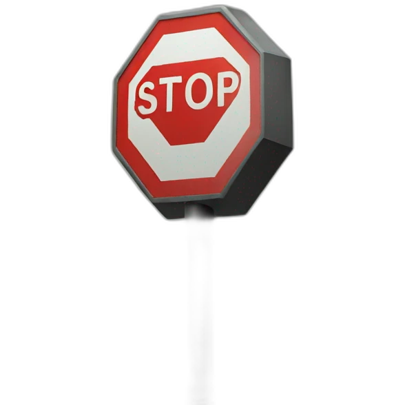 stop sign emoji