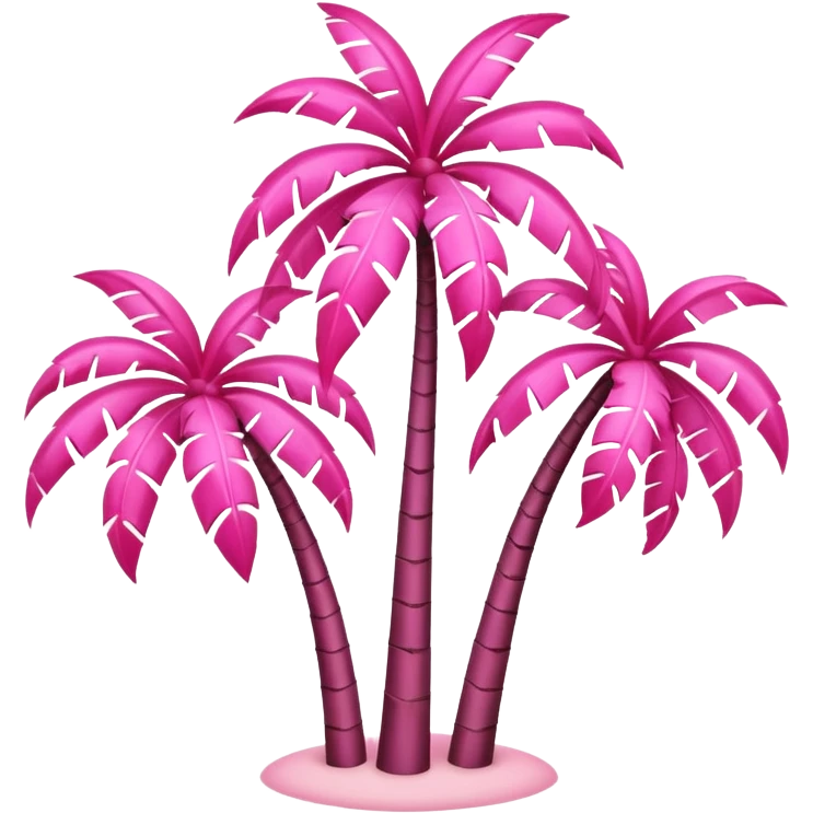 palmeras rosa emoji