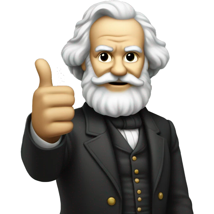 karl marx giving a thumbs up emoji