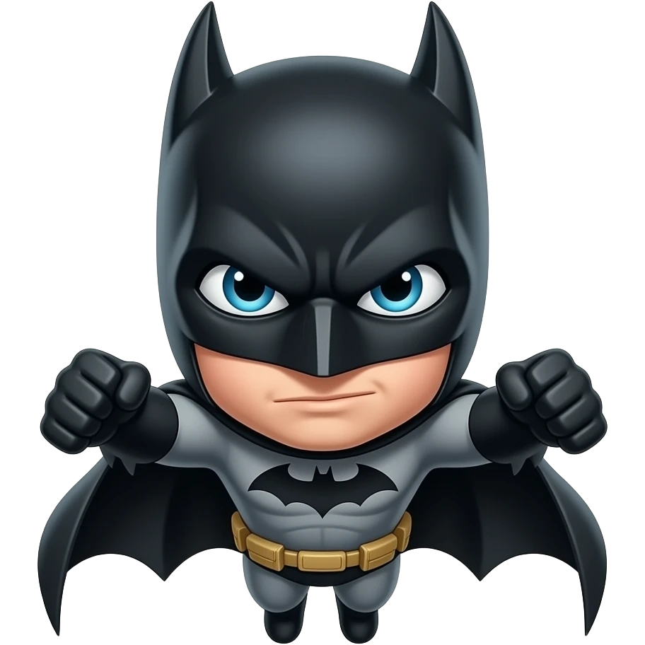 Batman emoji in which he is flying make exact same as how it was in movie emoji