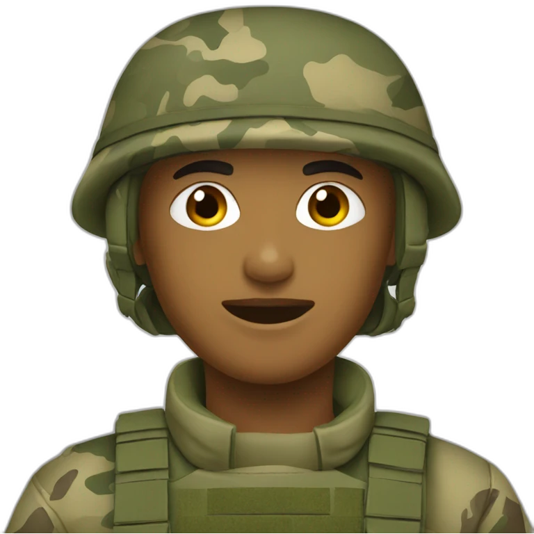 soldier camouflage emoji