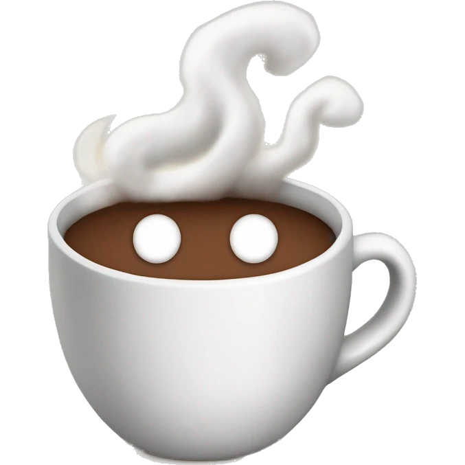 steaming cup of hot cocoa  emoji