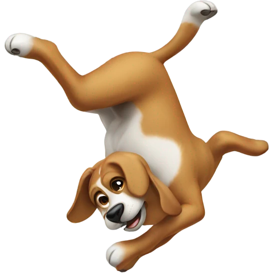 Dog doing a backflip  emoji