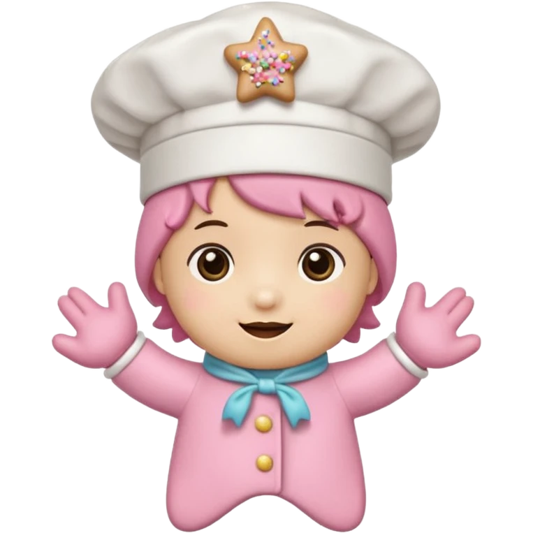oso Carita feliz

Mejillas rosadas

Sprinkles en forma de estrellitas

Patitas pequeñas y redonditas

Un gorrito de chef mini

Expresiones cambiantes (feliz, sorprendido, emocionado) emoji