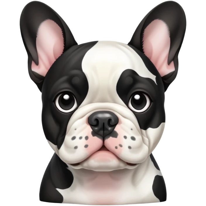 french bulldog with cow spots emoji