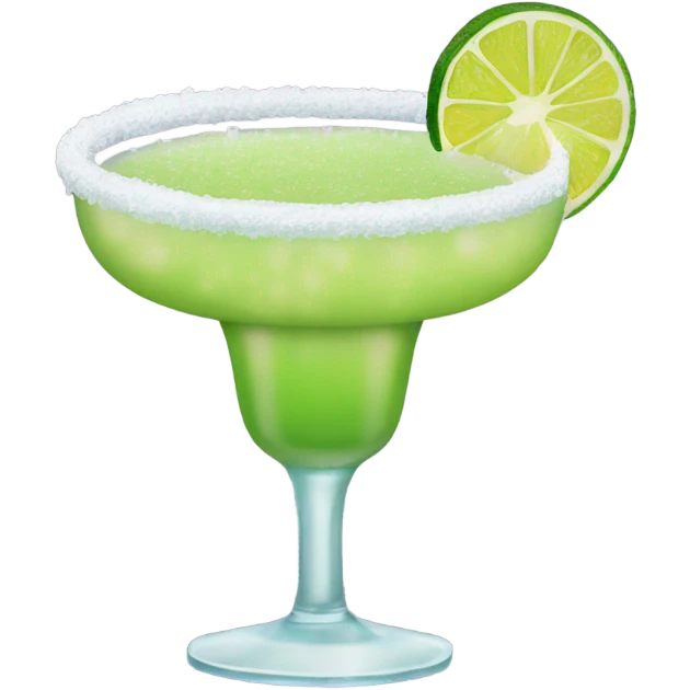 Frozen Margarita with salt on the rim emoji