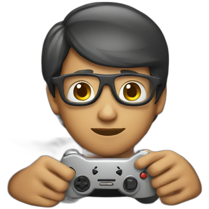 Ponce playing video games emoji