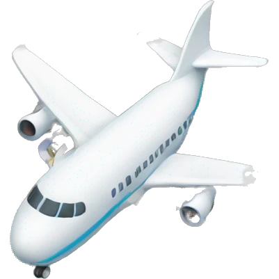 Location Icon with Airplane emoji