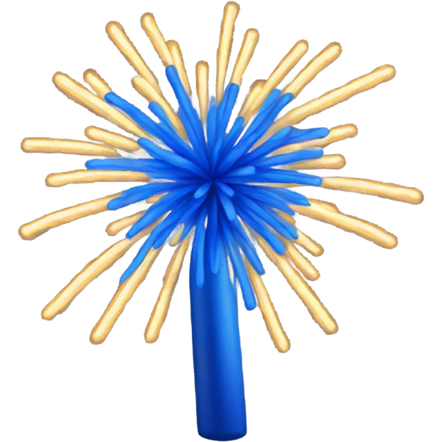 Fireworks blue emoji