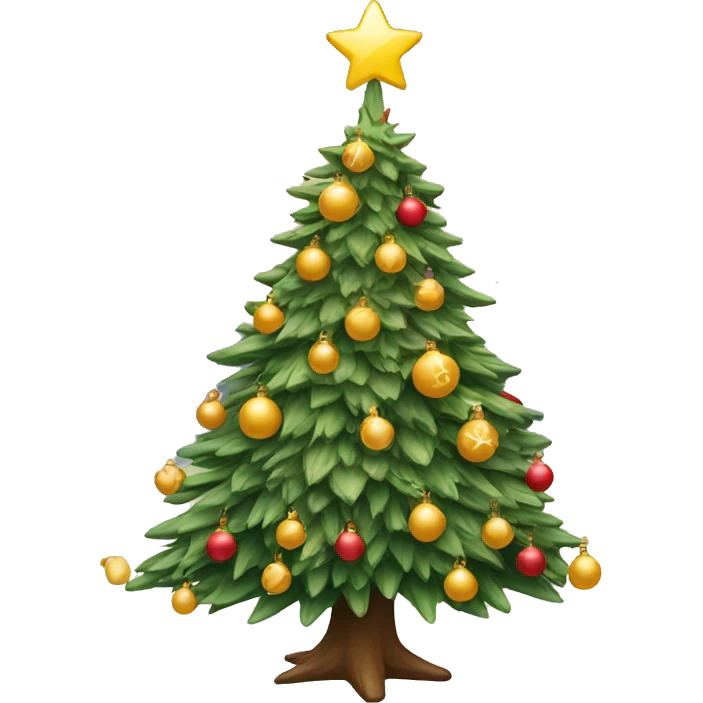 christmastree with cand emoji