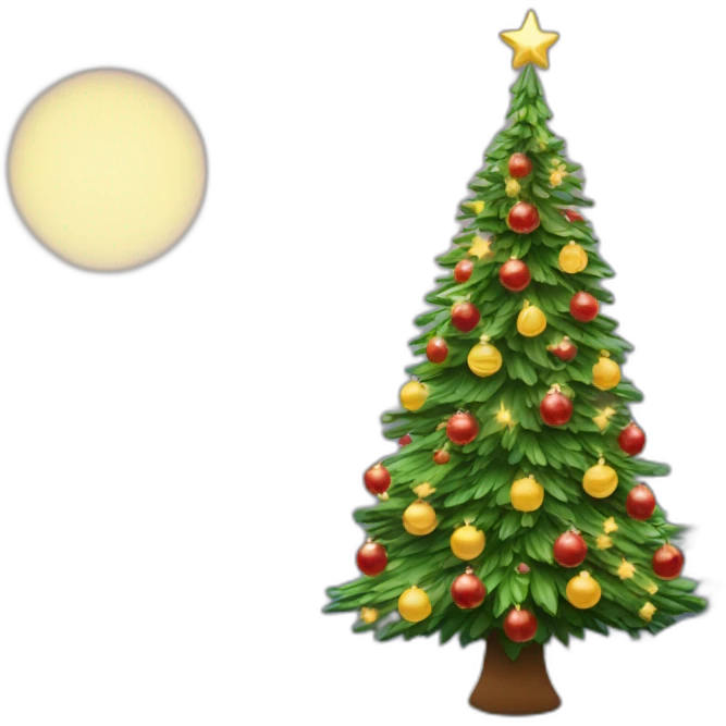 Sapin de Noël rigolo emoji