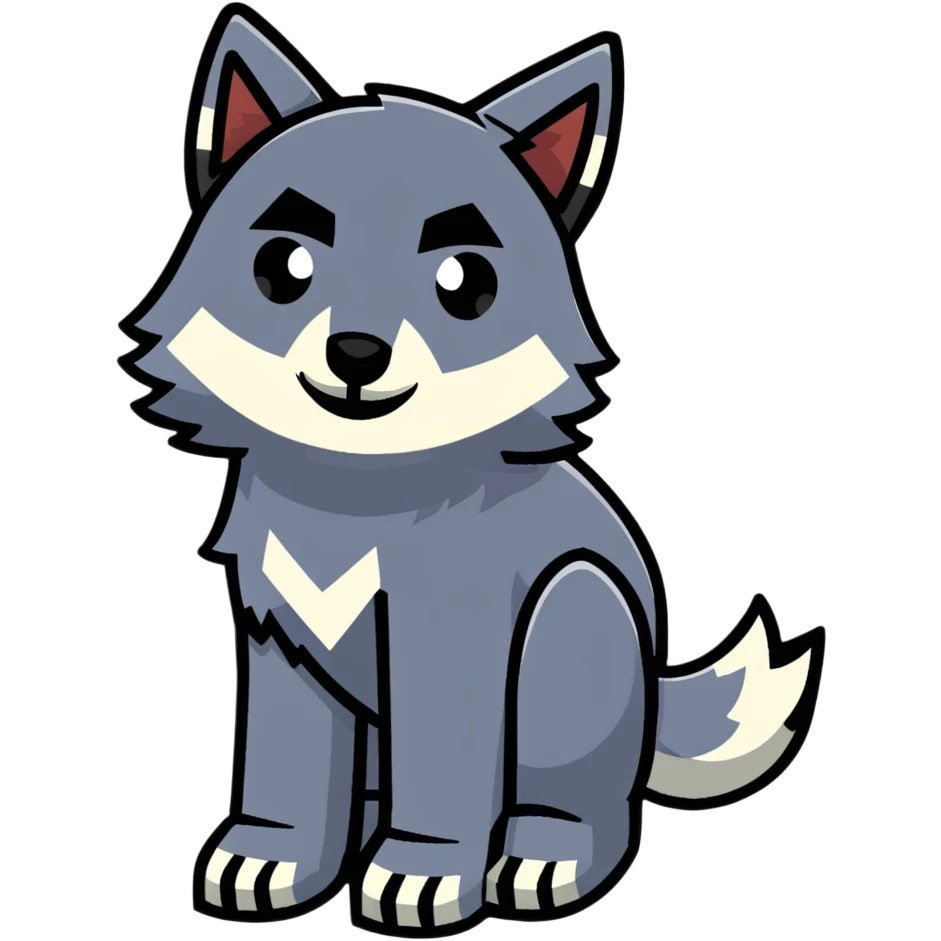 Minecraft wolf emoji