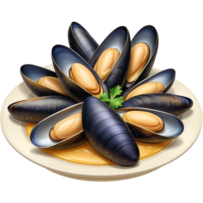 Mussels and fried  emoji