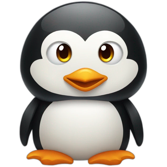 Penguin with dragon wings emoji