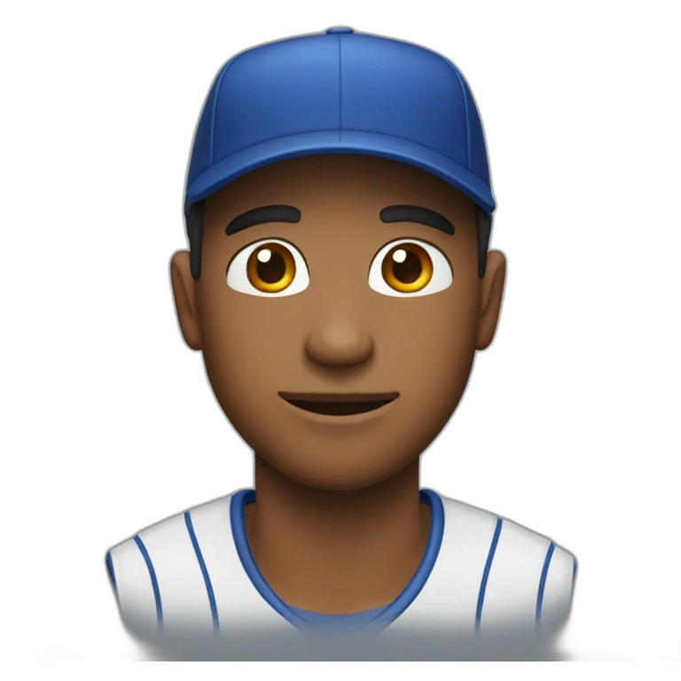 a guy with a baseball hat emoji