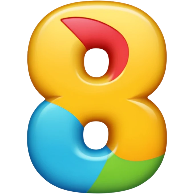 number 400, bold, clear, expressive, colorful emoji