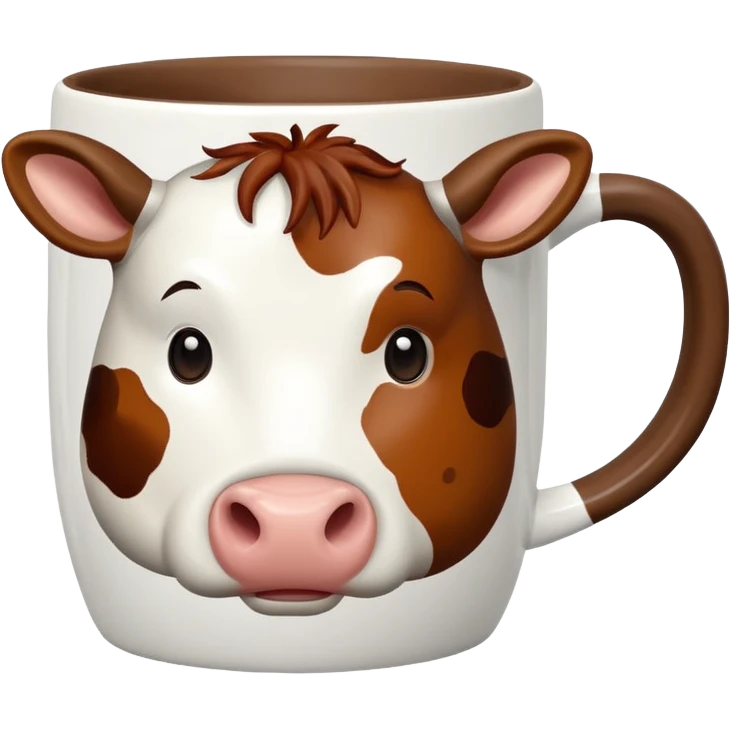 Mug with cow emoji