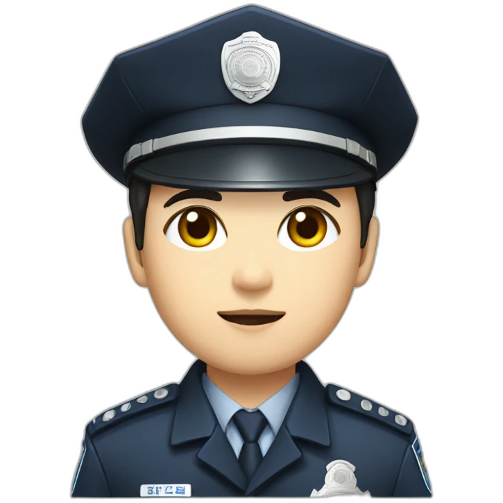 korea police officer emoji