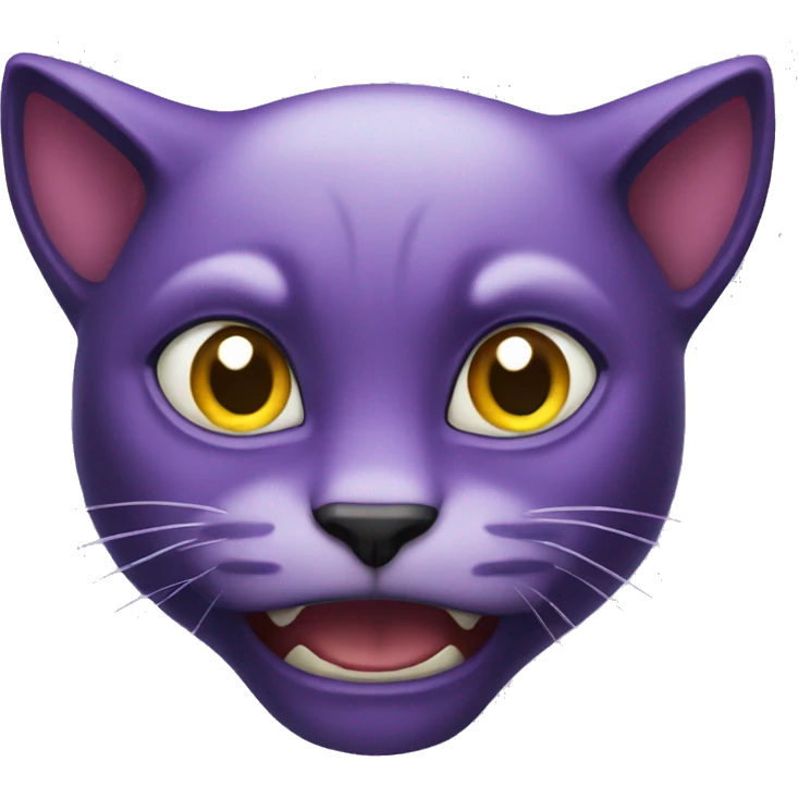 violet scary cat emoji