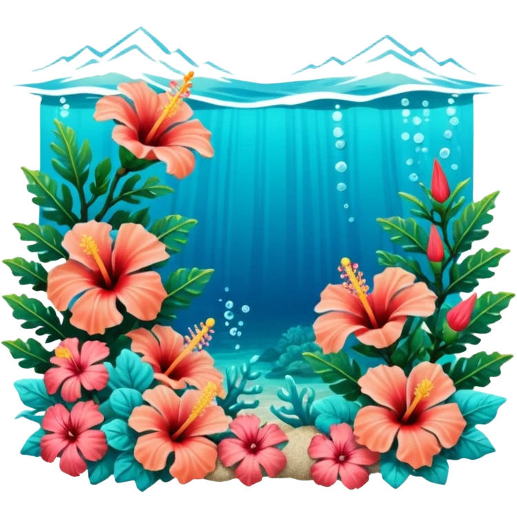 mix 🪸🌺🌊 tropical vibe emoji