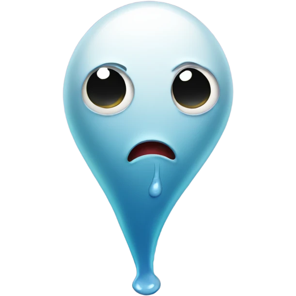 angry and sad sperm emoji