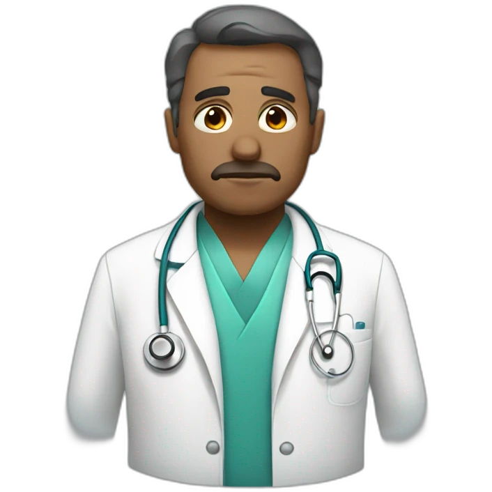sad doctor emoji