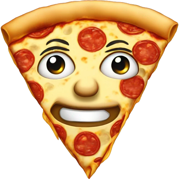 Pizza face emoji