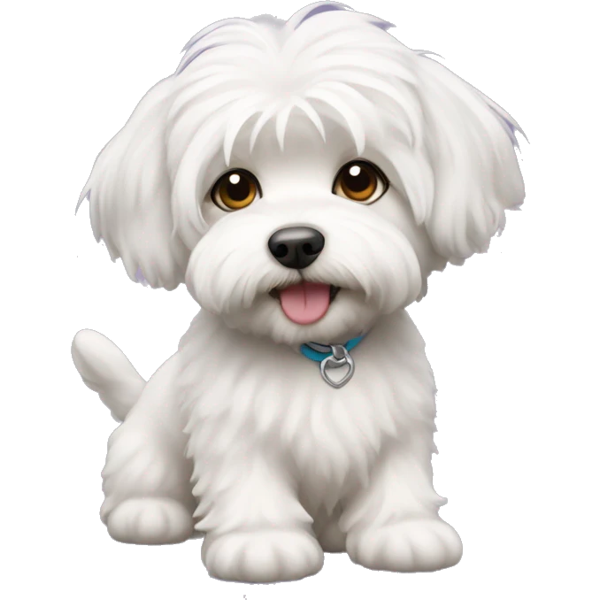 Dog bichon havanese girl emoji