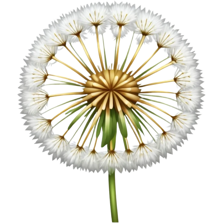 white dandelion emoji