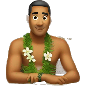 Hawaiian bar  emoji
