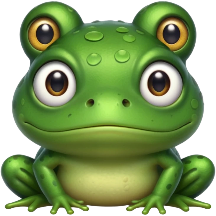 A frog with a sad face emoji