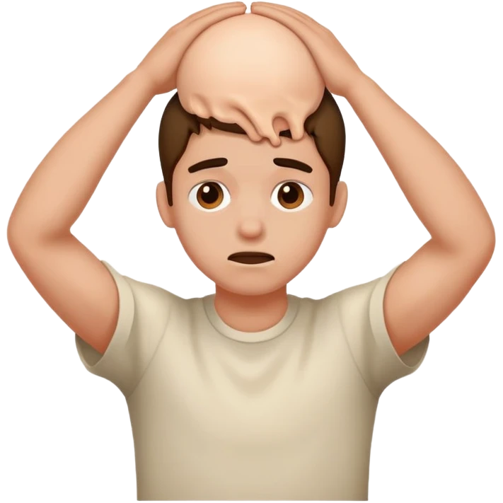 Person dizzy from hitting head emoji