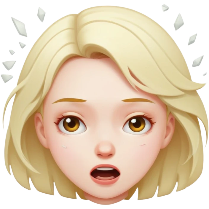 girl crashing out emoji