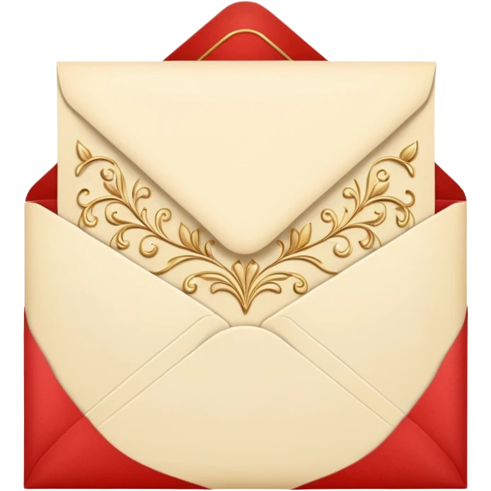 Cream-colored romantic Letter Envelope  emoji