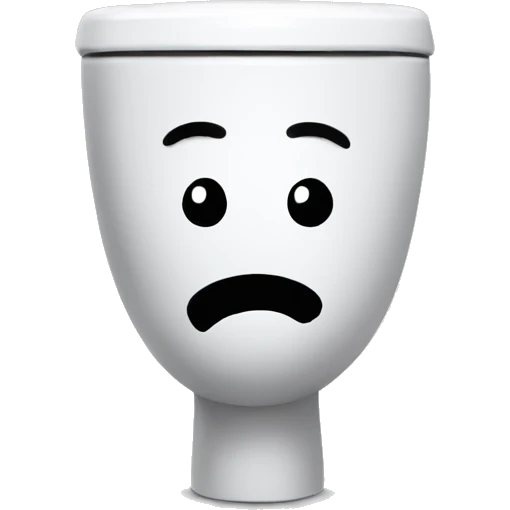 Toilet with face  emoji
