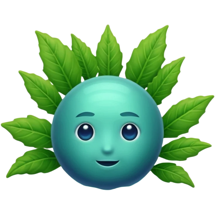 Realistic plant Neptune emoji