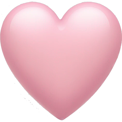 Heart light pink  emoji