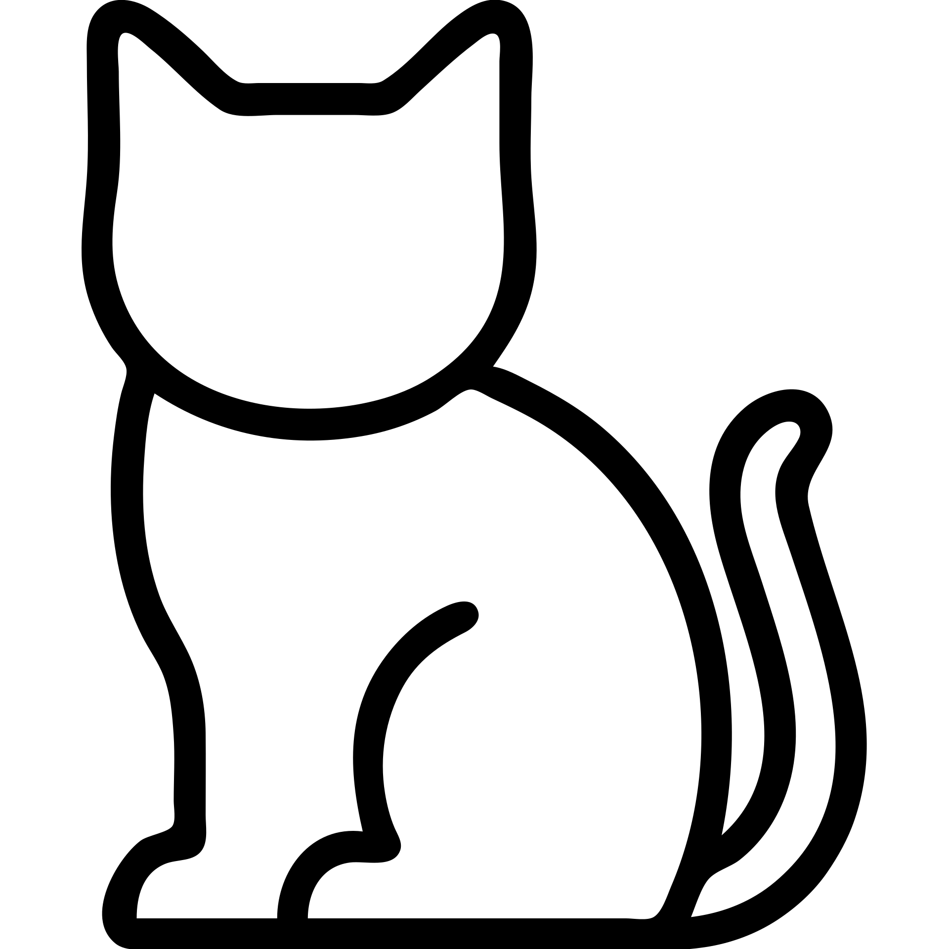 outlined cat icon emoji