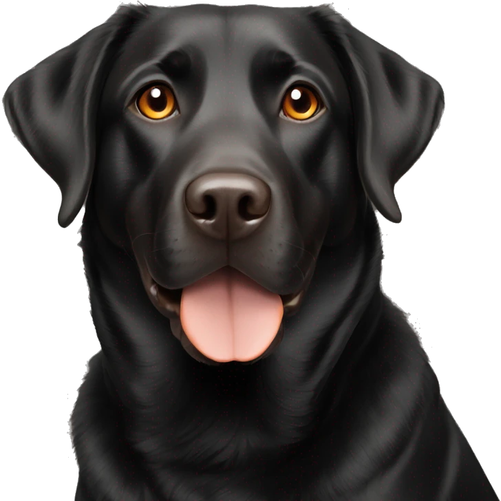 black lab mix with orange brown eyes  emoji