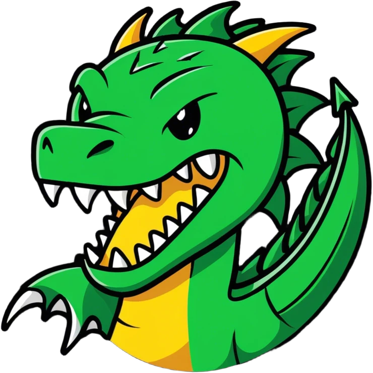 Dragon head explode emoji