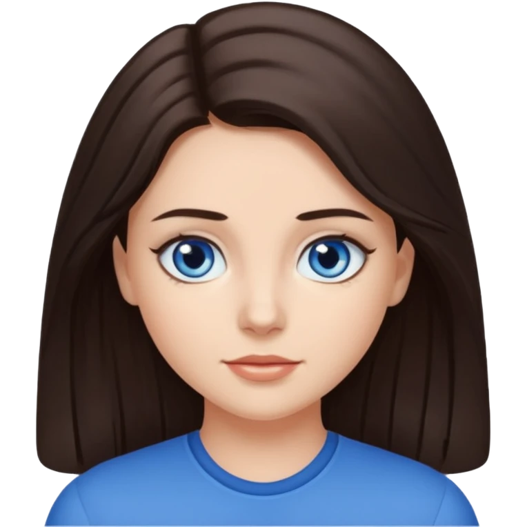 Marissa Bode with dark brown hair emoji