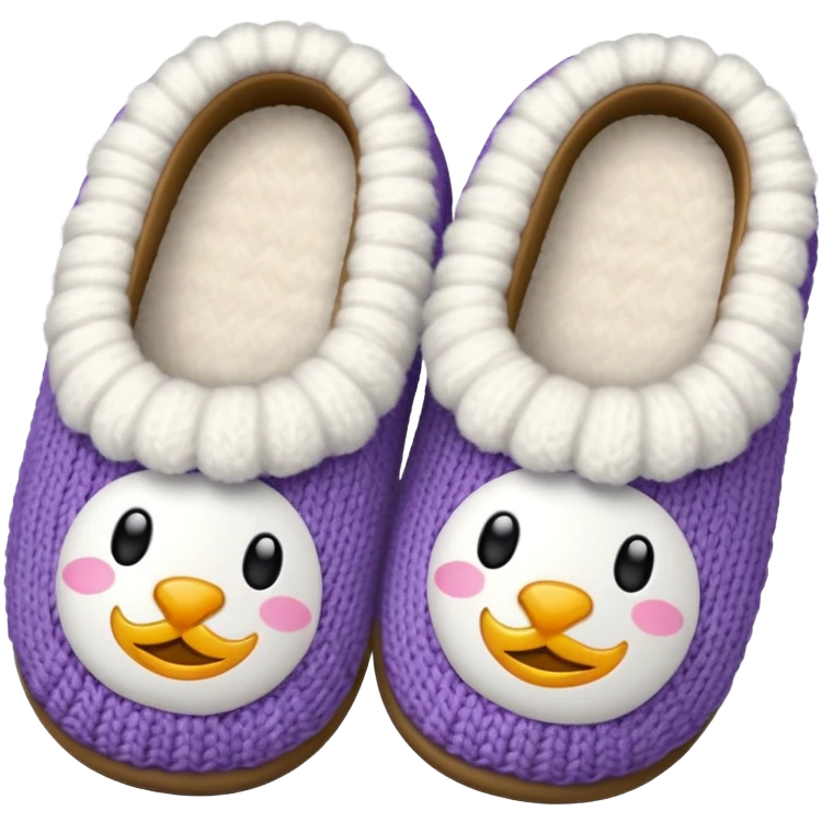 cozy slippers emoji