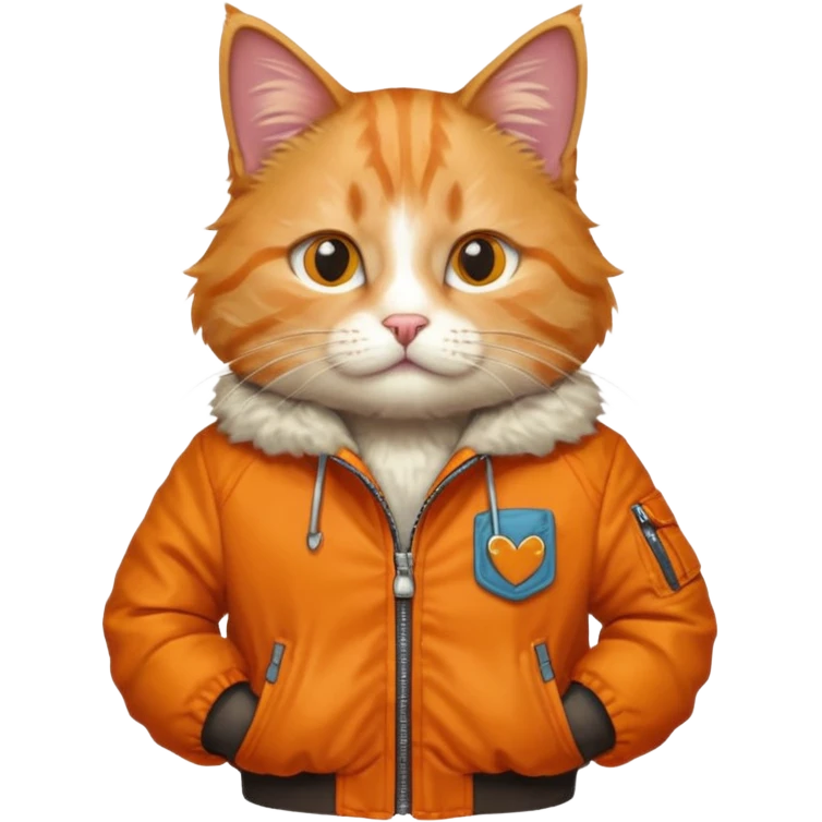 cat with cool jacket emoji