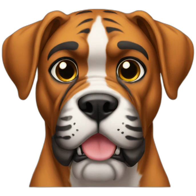 Boxer tigers  emoji